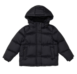 Winter puffer jacket - zwart