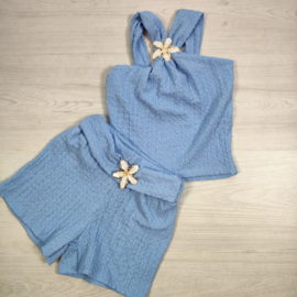Sky Blue Flower Set