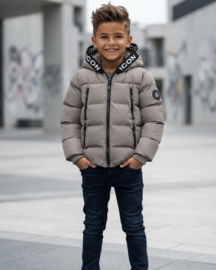 ICON Urban Zip Puffer Jacket Grey