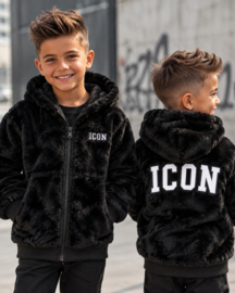 ICON Reversable Teddy Jacket - zwart (verzenddatum 9 okt)