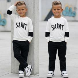 Two Piece Saint Kids Set - zwart