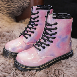 Lovely color boots - Pink