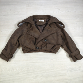 Your Cropped Trench Jacket - bruin