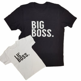 Big/lil' boss Shortsleeves (gepersonaliseerd)