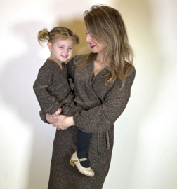 The Mommy & Me glitter dress - bruin