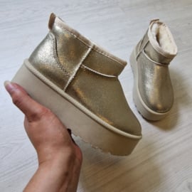 Nice warm boots - goud (Verzenddatum 19 sep)