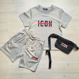 Icon summer in the city set - grijs