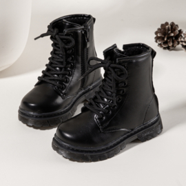 Black matte boots