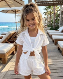 Sunshine Lace Short Set - wit