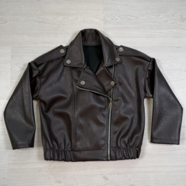 Tough girl biker jacket - bruin