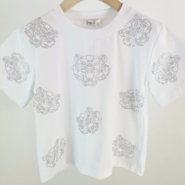 Your diamond tiger top - White