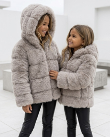 Winter glamour jacket - taupe