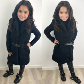 Belted teddy gilet