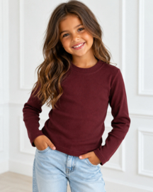 Essential Basic Longsleeve - bordeaux