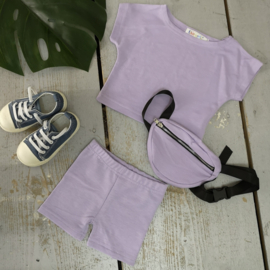 Baby comfy summer set with bag - purple