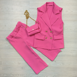 Pink blazer set
