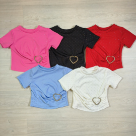 Hearted bling top