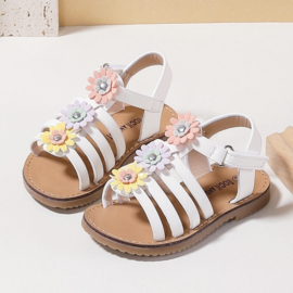 Pastel flower sandals