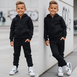 Essential hoodie set - zwart