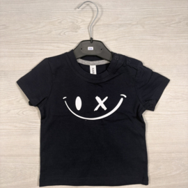 Navy smiley tee