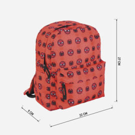 Red spiderman all over backpack