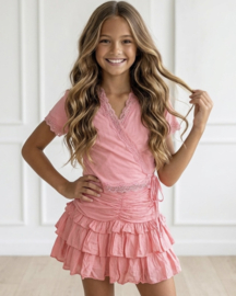 Sunset Ruffle Skirt - coral