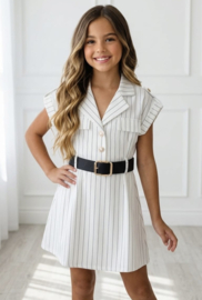 White Sophisticated Mini Dress