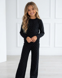 Shine All Day Knitted Set - zwart