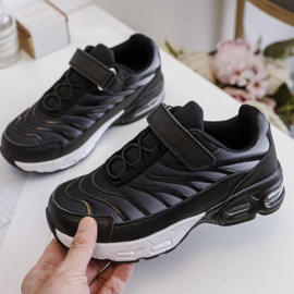 Faded boys sneakers - zwart/wit