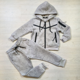 Grey hooded boys set (verzenddatum 19 sep)