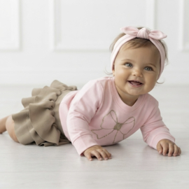Golden bow sweater - Pink