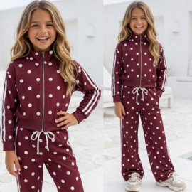 Dotty Lounge Set - bordeaux