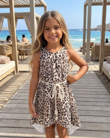 Golden Leopard Summer Dress