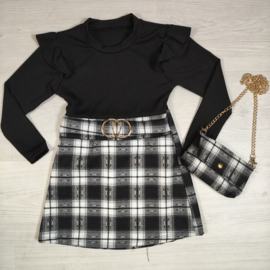 Checkmate Dress - zwart