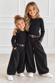 City Cord Balloon Pants - zwart (verzenddatum 16 okt)