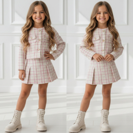 Pearl Button Pink Set