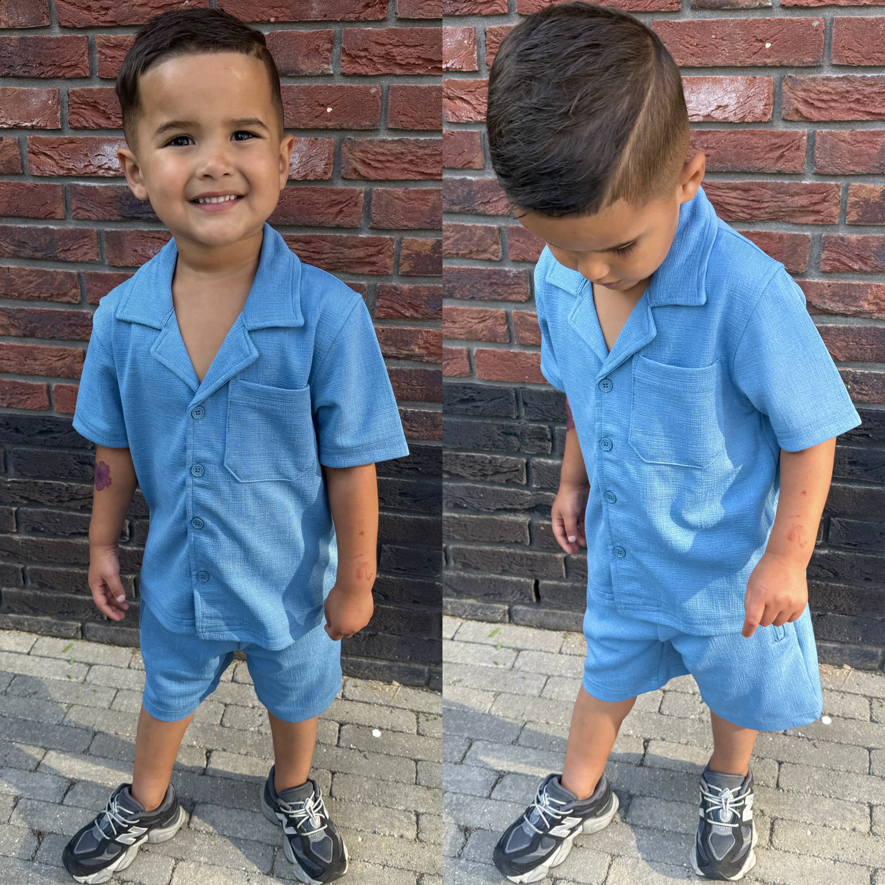 Walk it out boys set - blauw