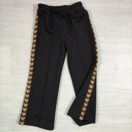 Golden Hearts Pants - zwart