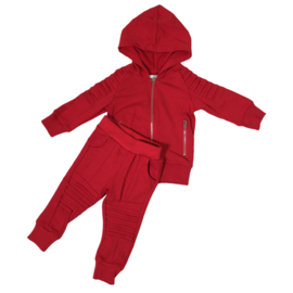 Little biker boy set - rood