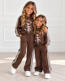 Leopard Girl Tracksuit - bruin (verzenddatum 9 okt)