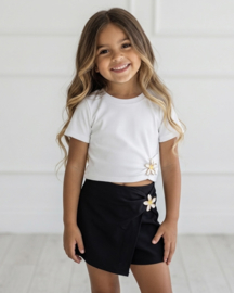 Flower Glam Skort Set - wit/zwart