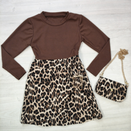 Wild Chic Dress & Bag - bruin