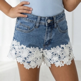Your Summer Lace Shorts - blauw
