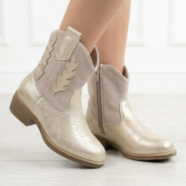 Girly cowboy boots - goud