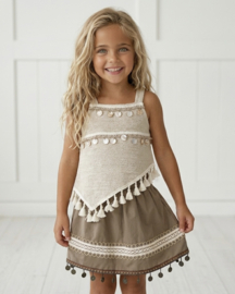 Girls Bohemian Chic Set - donker