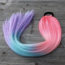 Mermaid haar - neon/blauw/paars