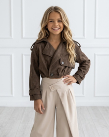 Your Cropped Trench Jacket - bruin