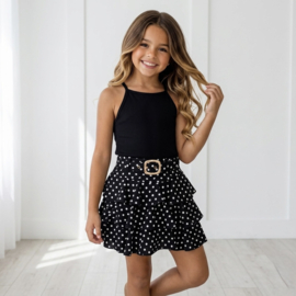 Your Printed Layered Skort - polkadot