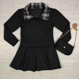 Preppy Check Dress - zwart