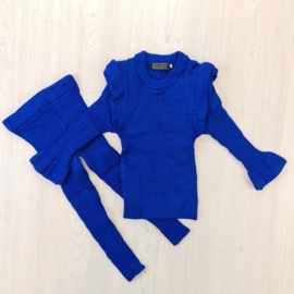 Comfy ruffled set - blue